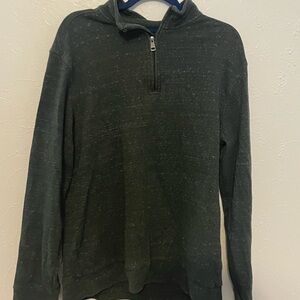 Fairlane Men’s Quarter Zip Hoodie Large Charcoal Gray Pullover